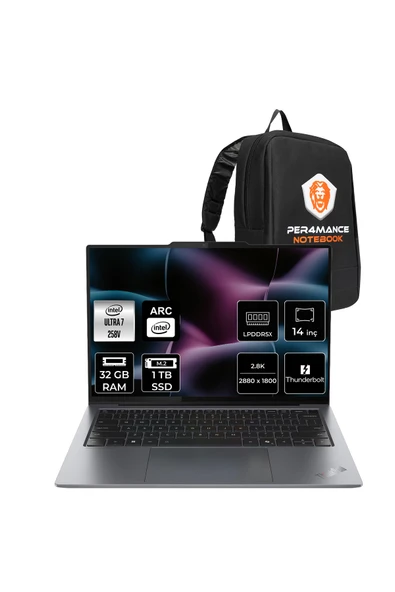 LENOVO ThinkPad X9-14 Ultra 7 258V 32GB 1TB SSD 14" 2.8K OLED 500nits 120Hz Multi-Touch FDOS ürün görseli 1