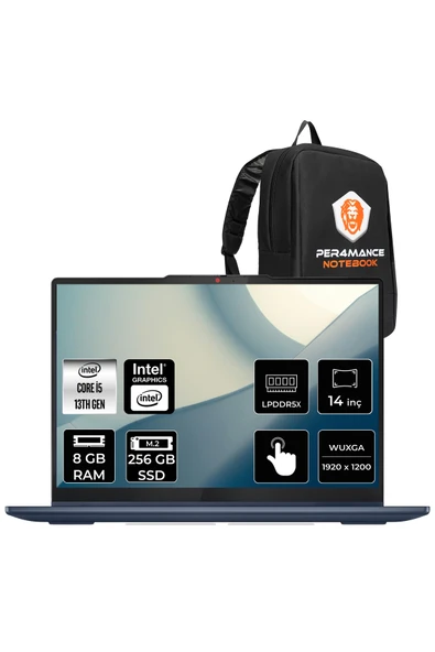 LENOVO IdeaPad 5 i5 13420H 8GB 256GB SSD 14" FHD+ Multi-Touch FDOS 2-in-1 Dizüstü Bilgisayar ürün görseli 1