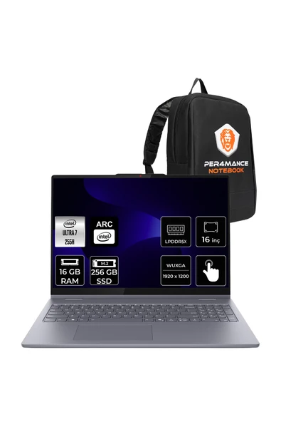 LENOVO IdeaPad 5 Ultra 7 255H 16GB 256GB SSD 16" FHD+ Multi-Touch FDOS 2-in-1 Dizüstü Bilgisayar ürün görseli 1