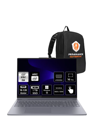 LENOVO IdeaPad 5 Ultra 7 255H 16GB 1TB SSD 16" FHD+ Multi-Touch W11H 2-in-1 Dizüstü Bilgisayar ürün görseli 1