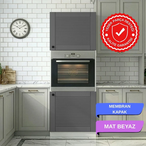 Kenzlife membran ankastre fırın dolabı bige gribyz panjur 180*60*56 mebran kapak suntalam gövde ürün görseli 1