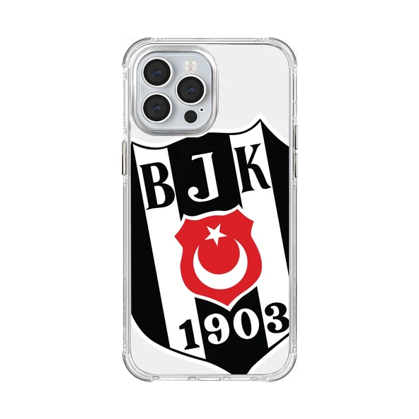 iPhone 13 Pro Max Uyumlu Beşiktaş Büyük Logo Şeffaf Lisanslı Telefon Kılıfı ürün görseli 1