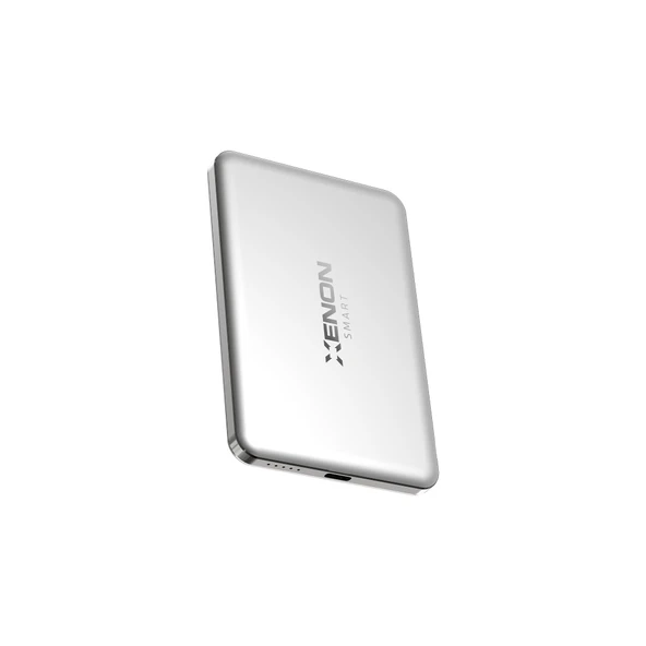 Xenon Smart Kablosuz Powerbank 15W  5000 Mah, Manyetik, 22.5W PD USB-C, İnce Alüminyum Gövde (X6440) ürün görseli 1
