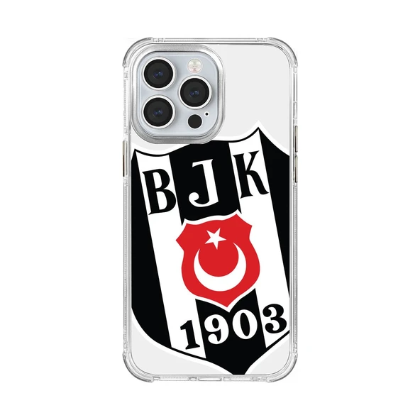 iPhone 13 Pro Uyumlu Beşiktaş Büyük Logo Şeffaf Lisanslı Telefon Kılıfı ürün görseli 1