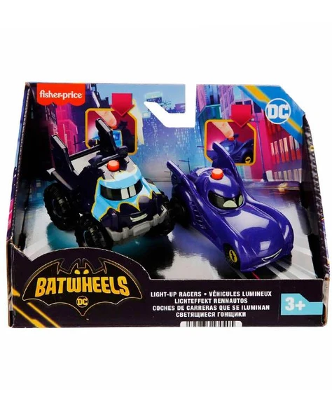 Batwheels Işıklı Yarışçılar Bam ve Buff 2 li Paket HML25 ürün görseli 1