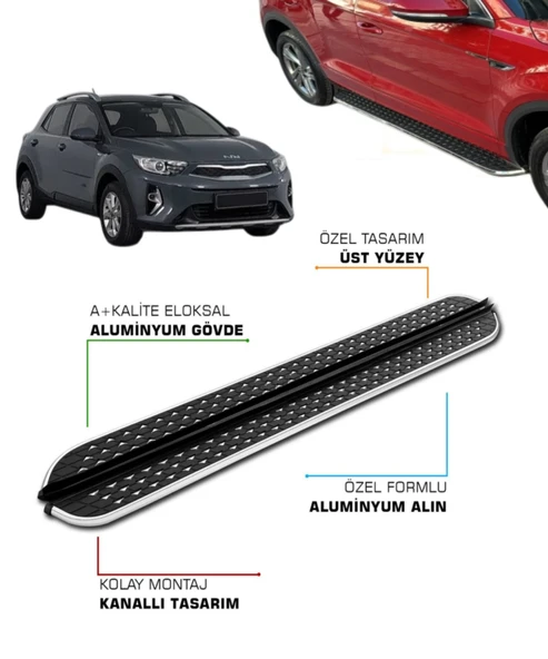 KIA X-CEED 2019 2020 2021 2022 2023 2024 2025 ARACA ÖZEL YAN BASAMAK ürün görseli 1