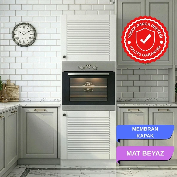 Kenzlife membran ankastre fırın dolabı bige byzbyz panjur 180*60*56 mebran kapak suntalam gövde ürün görseli 1