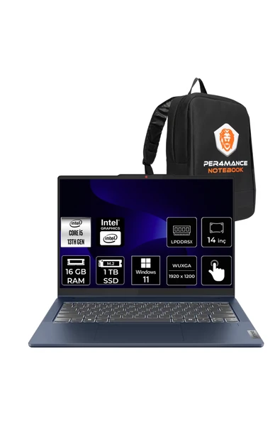 LENOVO IdeaPad 5 i5 13420H 16GB 1TB SSD 14" FHD+ Multi-Touch W11H 2-in-1 Dizüstü Bilgisayarr ürün görseli 1