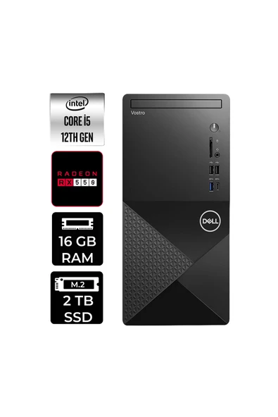 Dell Vostro 3030MT i5 12400 16GB 2TB SSD RX550/4GB W11H Masaüstü Bilgisayar ürün görseli 1