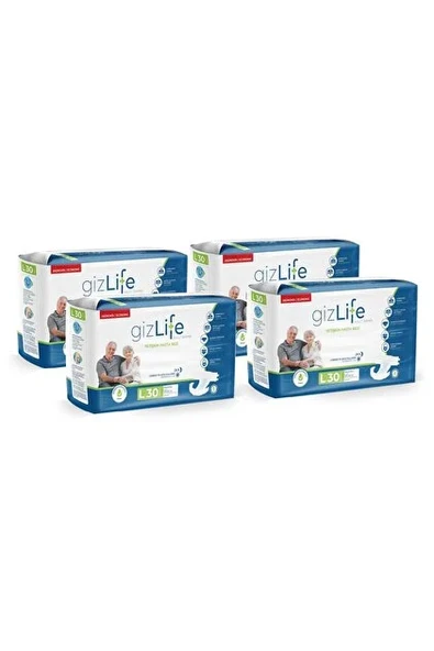 Gizlife belbantlı hasta bezi L 120 adet ürün görseli 1