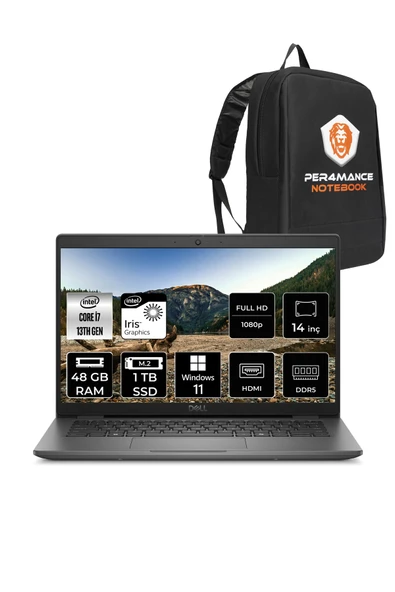 Dell Latitude 3450 İ7 1355u 48gb Ddr5 1tb Ssd 14'' Ips W11p Taşınabilir Bilgisayar & Per4 Çanta ürün görseli 1