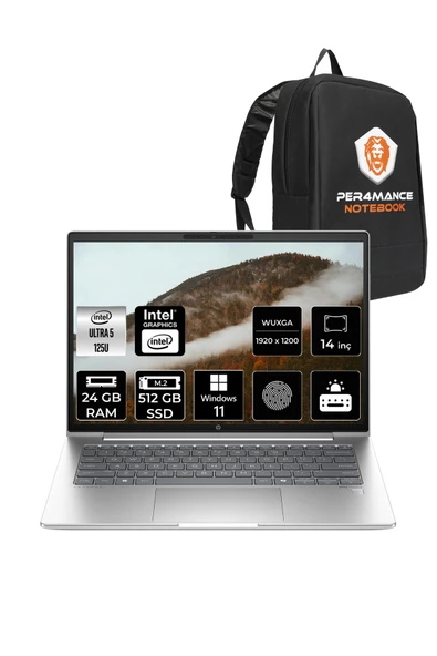 HP ProBook 440 G11 İntel Core Ultra 5 125U 24GB 512GB SSD 14'' WUXGA W11H SA22YQ & PER4 ÇANTA ürün görseli 1