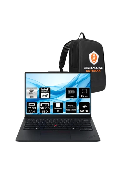 LENOVO ThinkPad E14 G7 Ultra 7 255H 32GB 512GB SSD 14" FHD+ W11H Dizüstü Bilgisayar & PER4 Çanta ürün görseli 1
