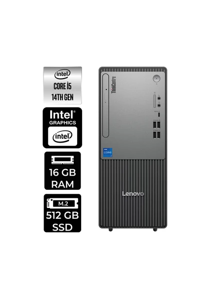 LENOVO ThinkCentre Neo 50T G5 i5 14400 16GB 512GB SSD W11P Masaüstü Bilgisayar ürün görseli 1
