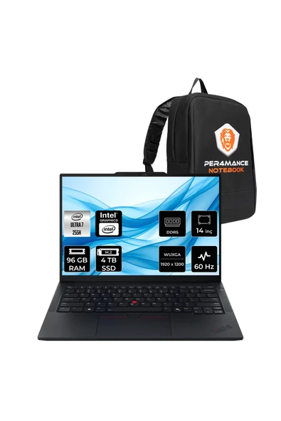 LENOVO ThinkPad E14 G7 Ultra 7 255H 96GB 4TB SSD 14" FHD+ FDOS Dizüstü Bilgisayar & PER4 Çanta ürün görseli 1