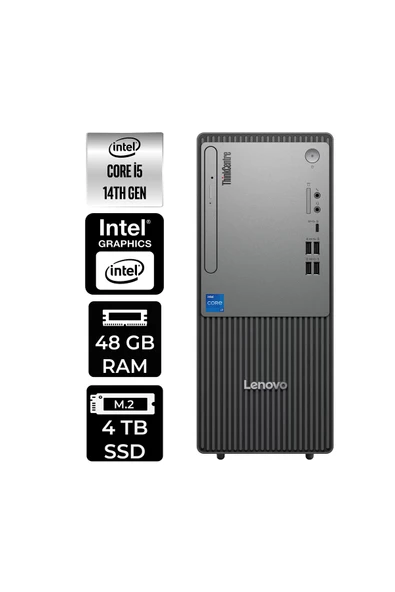 LENOVO ThinkCentre Neo 50T G5 i5 14400 48GB 4TB SSD FDOS Masaüstü Bilgisayar & PER4 ürün görseli 1
