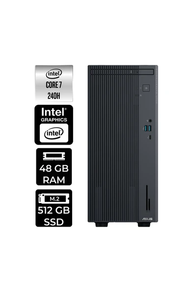 ASUS ExpertCenter P500 Core7 240H 48GB 512GB SSD W11H Masaüstü Bilgisayar & PER4 USB Bellek ürün görseli 1