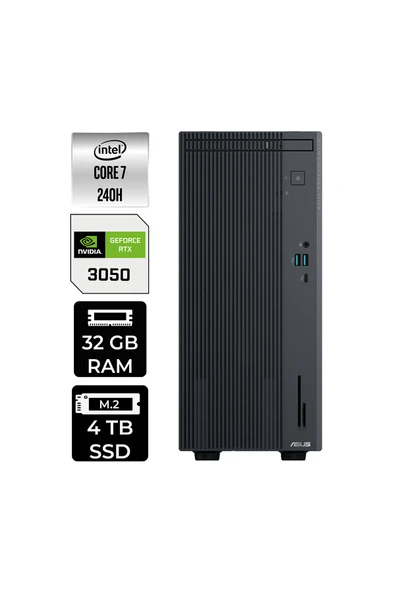 ASUS ExpertCenter P500 Core7 240H 32GB 4TB SSD RTX3050/6GB W11P Masaüstü Bilgisayar ürün görseli 1