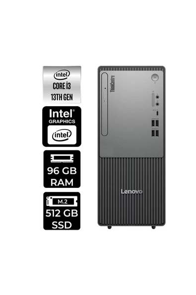 LENOVO ThinkCentre Neo 50T G5 i3 13100 96GB 512GB SSD W11P Masaüstü Bilgisayar & PER4 USB Bellek ürün görseli 1