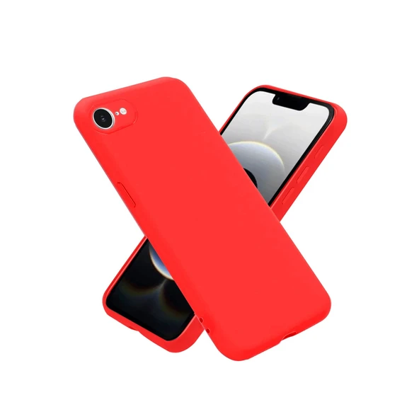 iPhone 17E Kılıf First Silikon - Kırmızı ürün görseli 1