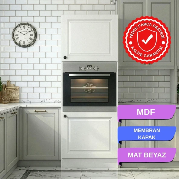 Kenzlife membran ankastre fırın dolabı bige byzbyz çerçeve 180*60*56 mebran kapak MDF gövde ürün görseli 1