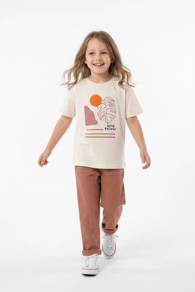 Oversize Baskılı Müslin Takım - Resim 3