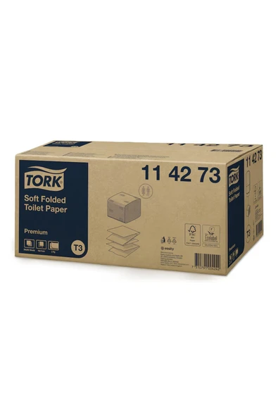 Tork Yumuşak Katlamalı Tuvalet Kağıdı 252 Yaprak x 30 Paket (Koli) Profesyonel Kullanım ürün görseli 1