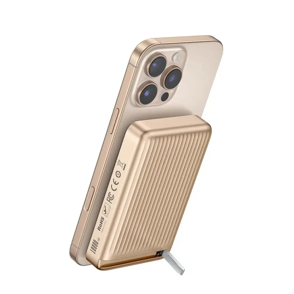 MCDODO MC-7812 10000mAh 30w  qİ2 Manyetik Stantlı Powerbank Titanyum ürün görseli 1