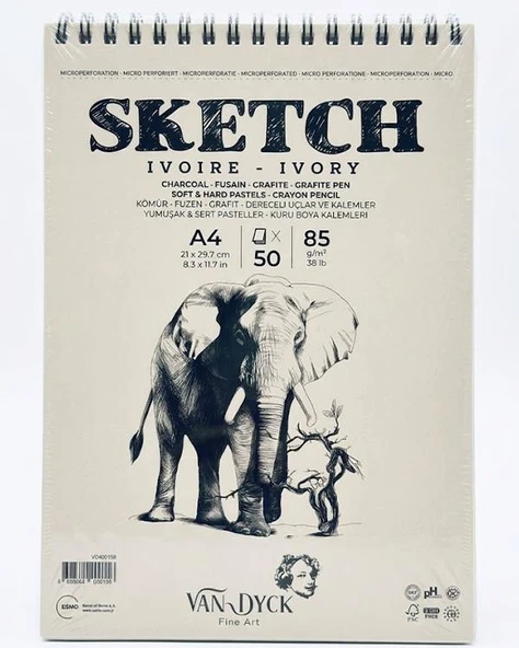 Van Dyck Sketch Çizim Bloğu A4 85 Gr 50 Yaprak ürün görseli 1