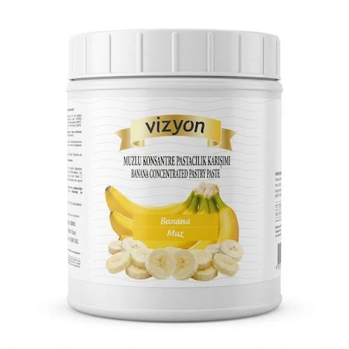 VİZYON KONSANTRE MUZ PASTACILIK KARIŞIMI 1 KG ürün görseli 1