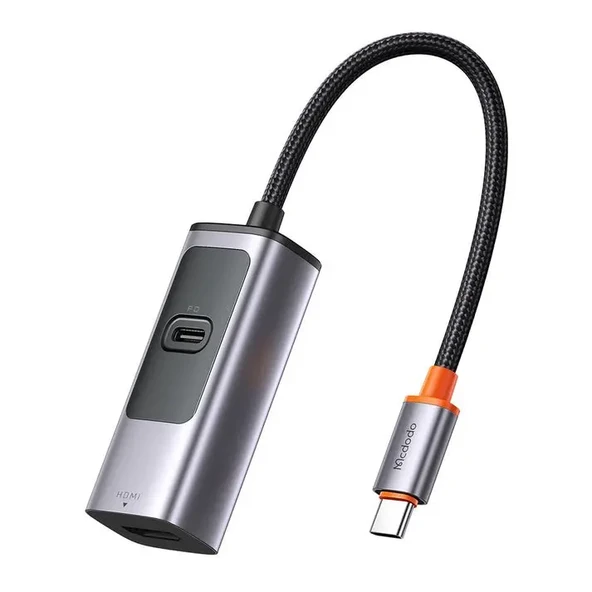MCDODO HU-1130 Type-C + 8K HDMI Çoklayıcı Adaptör Gri ürün görseli 1