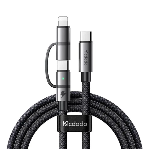 MCDODO CA-0450 Lıghtnıng PD 36w - Type-c 100w Destekli2 Si Bir Arada Şarj Kablosu 1.2m ürün görseli 1