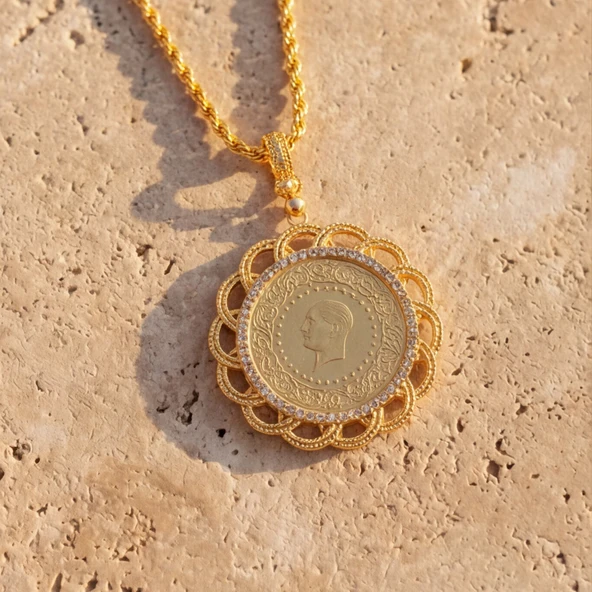 Altın Kaplama Tam Altınlı Kolye 45 CM BND-238 ürün görseli 1