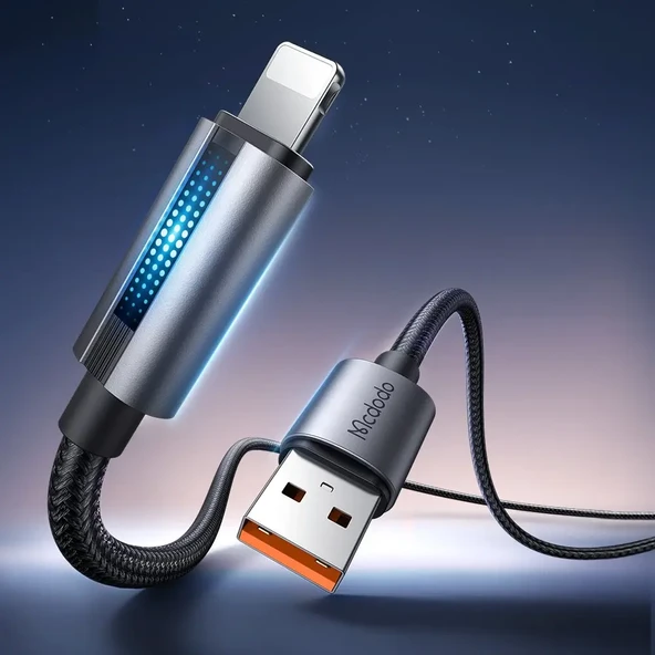 MCDODO CA-5660 Usb-ATo Lightning Led Işıklı 1.2m  Kablo - Resim 2
