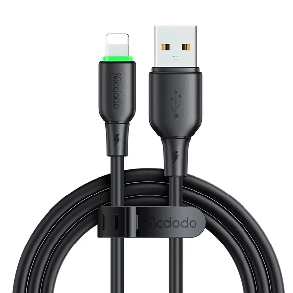 MCDODO CA-4741 12w Usb-ATo Lıghtnıng Şarj Ve Data Kablosu -1.2m Siyah ürün görseli 1