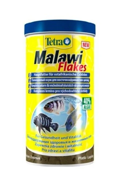 Tetra Malawi Flakes Pul Bitkisel Cichlid Balık Yemi 250ml ürün görseli 1
