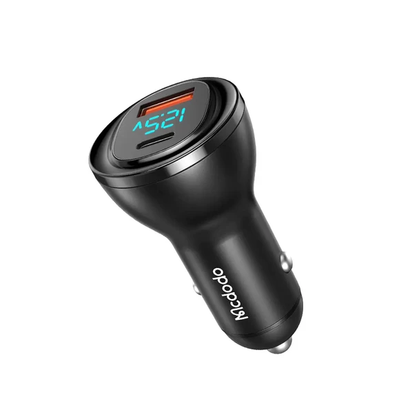 MCDODO CC-5670 95w 1xtype-c 1xusb Girişli Dijital Göstergeli Araç Çakmak Şarjı - Siyah ürün görseli 1