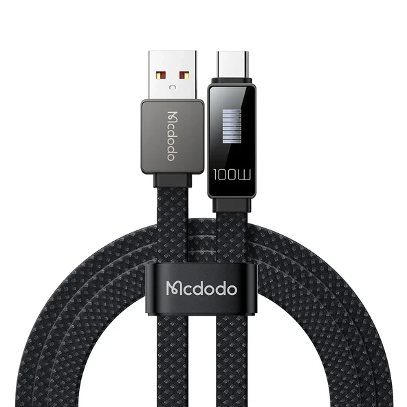 MCDODO CA-4980 Type-c To USB 100w 6a Led Ritim Şarj Ve Data Kablosu-1.2m ürün görseli 1