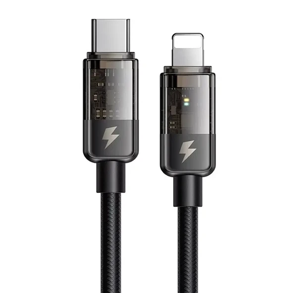 MCDODO CA-3160 Type-c To Lightning 36w Led Göstergeli Data/şarj Kablosu 1.2m - Siyah ürün görseli 1