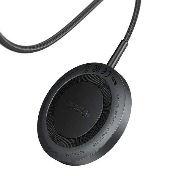 MCDODO CH-5490 15w iPhone Manyetik Kablosuz Şarj Cihazı - Siyah ürün görseli 1