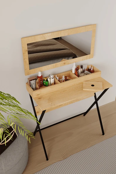 dekor fim DF02105SF Stilvoll Makyaj Masası Safir Meşe ürün görseli 1