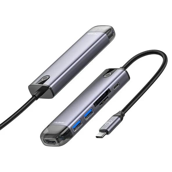 MCDODO HU-7740 Type-c Hdmı+usb 3.0 PD Macbook Çoklayıcı Adaptör-gri ürün görseli 1