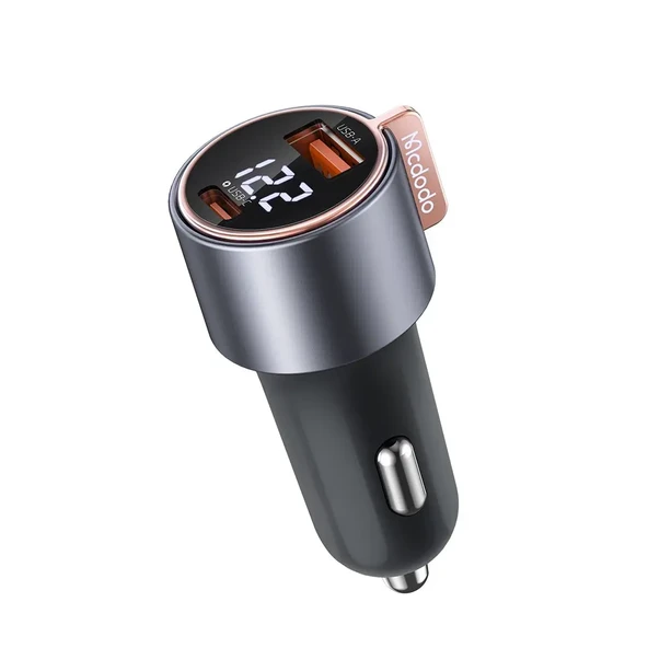 MCDODO CC-3690 75w Dijital Ekranlı 1xtype-c Ve 1xusb Girişli Hızlı Araç Şarj Aleti ürün görseli 1