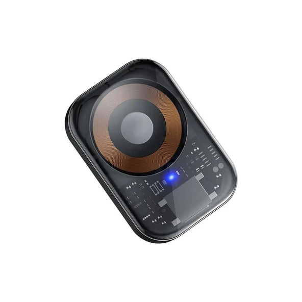MCDODO CH-2061 3.5W Apple Watch İçin Şeffaf Kablosuz Şarj Cihazı Lightning Giriş Siyah ürün görseli 1