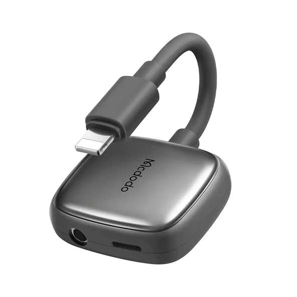 MCDODO CA-2740 Lightning To Lightning Dijital Audio Adaptör Gri ürün görseli 1