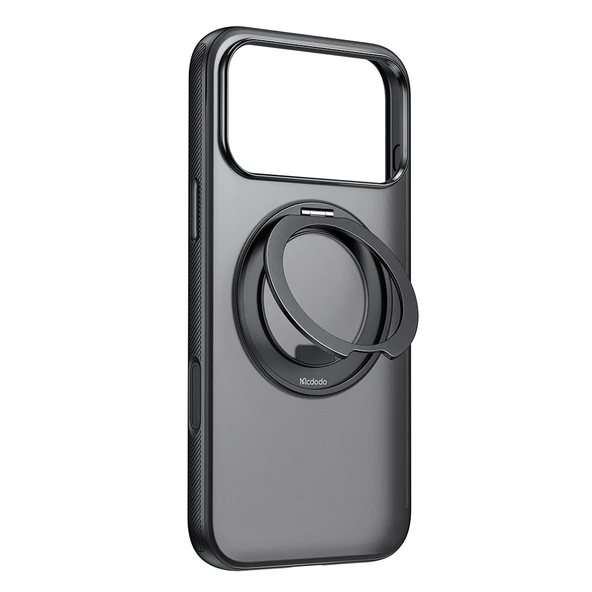 MCDODO PC-1872 iPhone 17 Pro Max Yakalama Düğmeli Manyetik 360° Halka Standlı Kapak ürün görseli 1