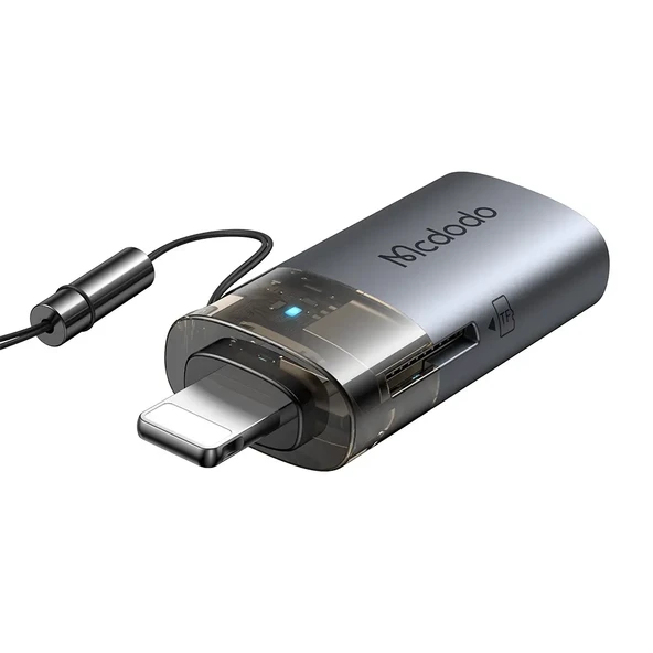 MCDODO OT-7850 2in1 USB-A To Lightning + SD Kart Aktarım Dönüştürücü ürün görseli 1
