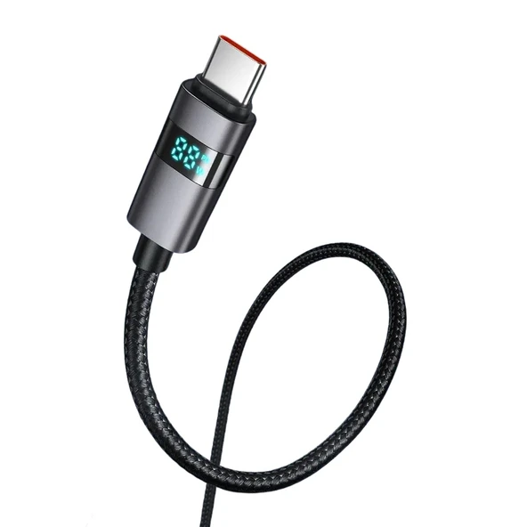 MCDODO CA-5610 100w Type-c to Type-c Kablo Yatay Led Ekranlı Siyah ürün görseli 1