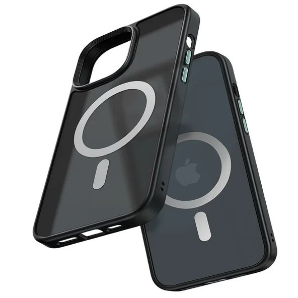 MCDODO PC-2679 iPhone 13 Pro Max Uyumlu MagSafe'li Mat Siyah Kapak ürün görseli 1