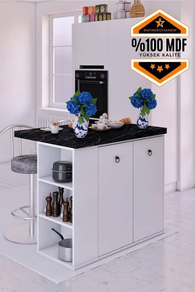 dekor fim DF01112BD MDF Mutfak Adası Mutfak Dolabı Ada Mutfak Yemek Masası ürün görseli 1